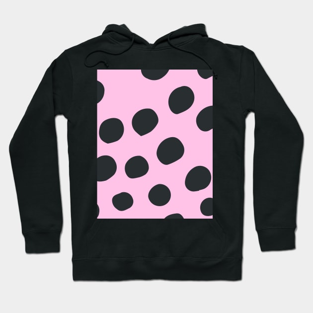 Fancy dot pink pastel pattern Hoodie by Word and Saying